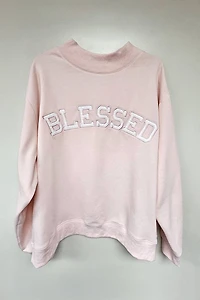 Pink Blessed Mockneck