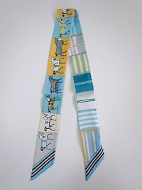 Blue Horse Scarf