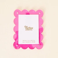 Mini Acrylic Picture Frame Magnet–Hot Pink