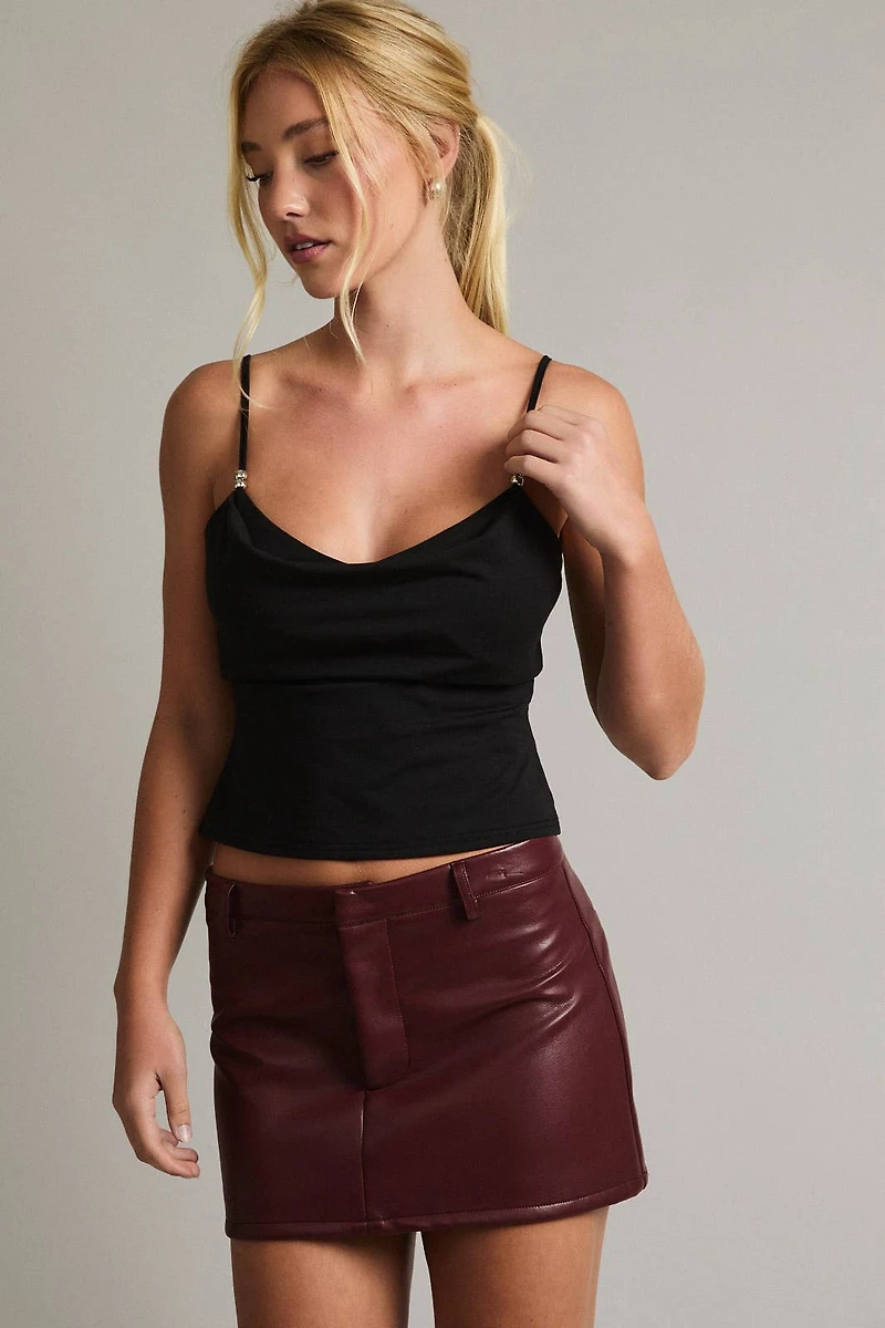 Black Layered Bra Tank Top