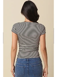 Kate Striped Fitted Top
