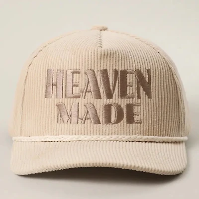Beige Heaven Made Corduroy Rope Hat