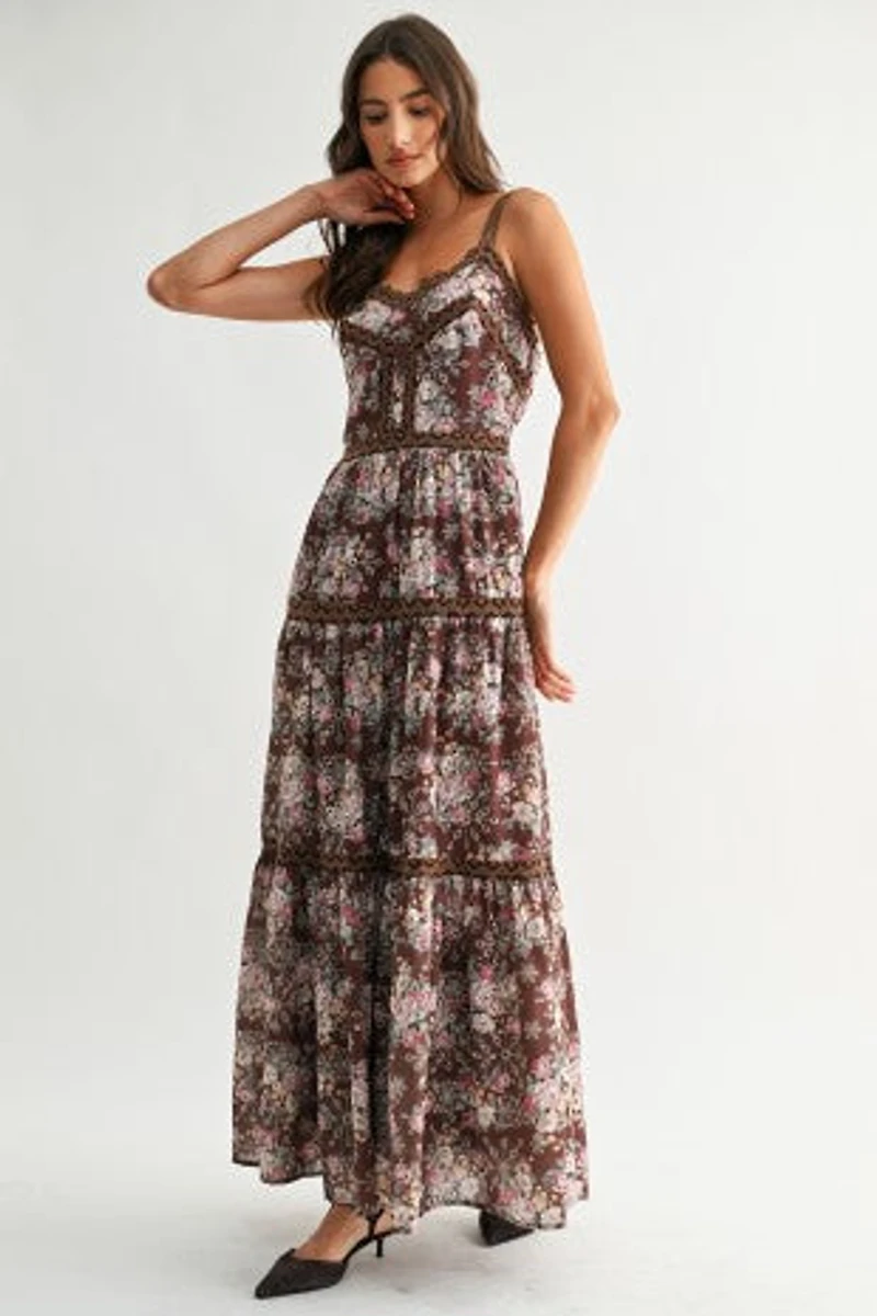 Boho Bloom Tiered Maxi Dress