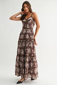 Boho Bloom Tiered Maxi Dress