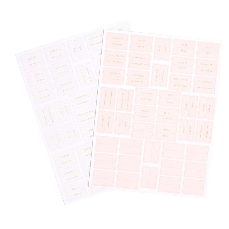 Pink and Cream Bible Tabs