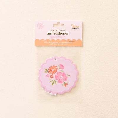Sweet Ride Car Air Freshener-Dainty Floral Pink