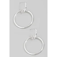 Circle Cutout Drop Earrings