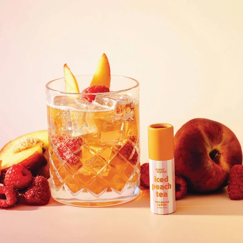 Lip Balm, Retro Refreshers, Iced Peach Tea