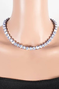 Floral Ceramic Beaded Chain Necklace