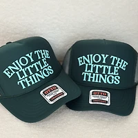 Green Enjoy The Little Things Foam Trucker Hat