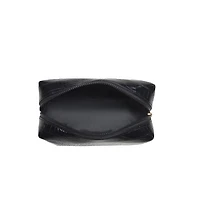 Black Croc Cosmetic Pouch