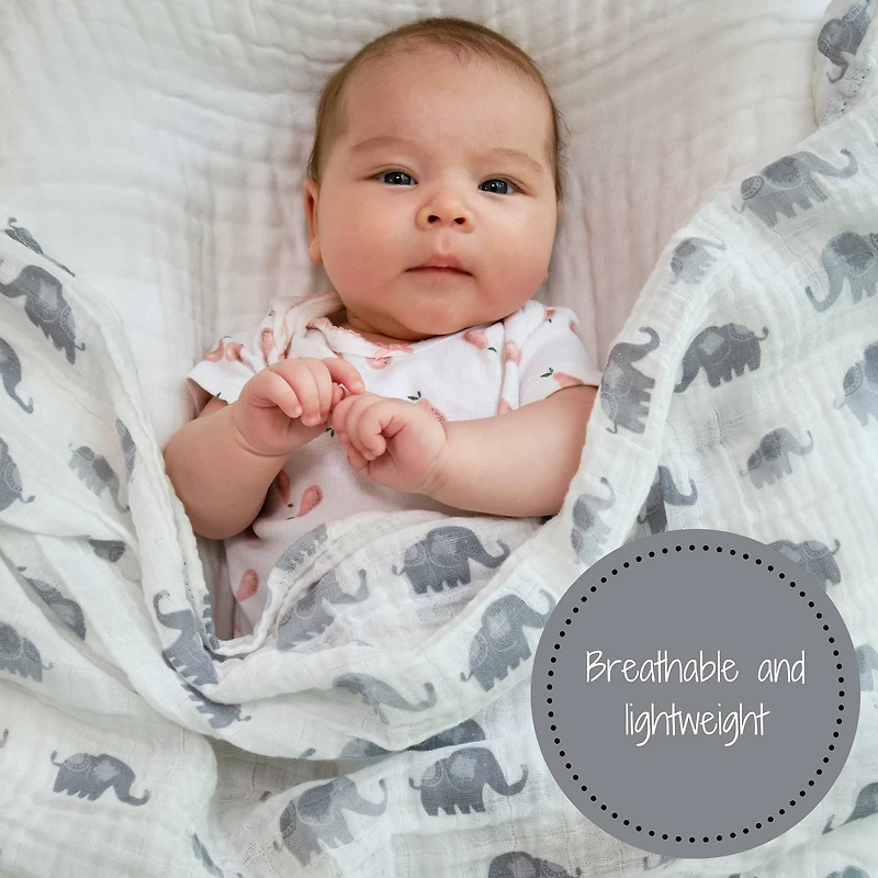Elephantastic Baby Swaddle Blanket