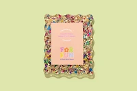 Acrylic Magnetic Frames Pink Glitter