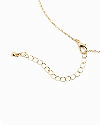 Gold Double Sea Life Sardine Necklace