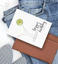 Margarita Cocktail Happy Birthday Greeting Card