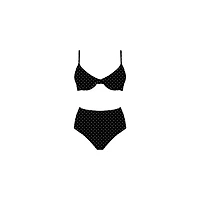 Black Polkadot Bikini