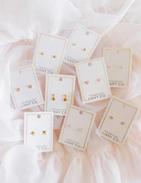 Screwback Stud Earrings Payton Pearl Pink