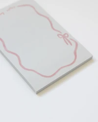 Pink Ribbon Bow Notepad