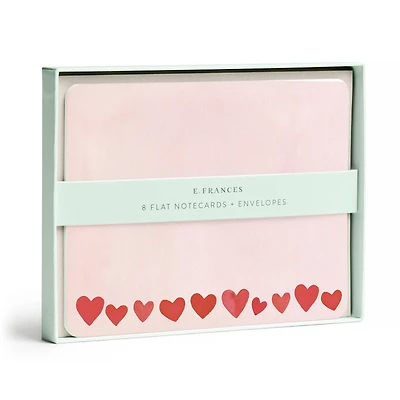 Mini Hearts Blush Flat Note Set