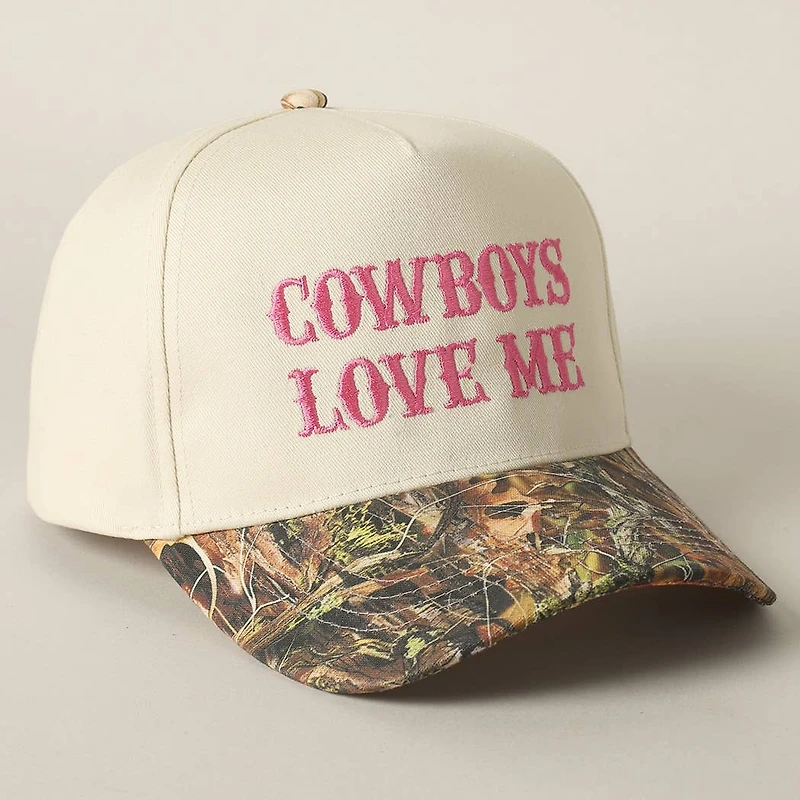 Cowboy Love Me Embroidery Camo