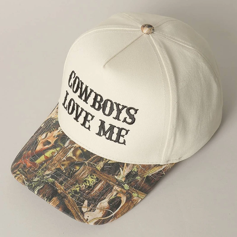Cowboy Love Me Embroidery Camo