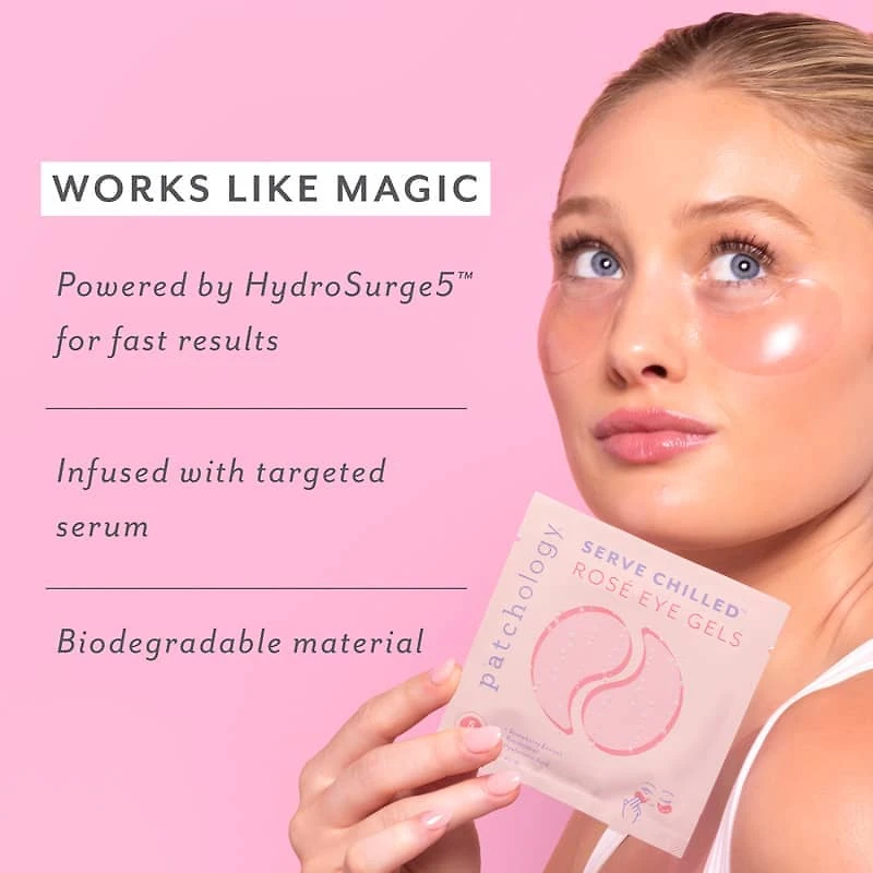 UNDER EYE Serve Chilled Rosé Hydrating Eye Mask Gels