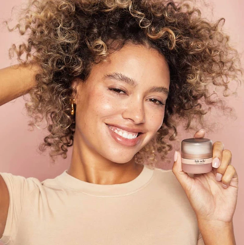 Rice Protein Dry Shampoo with Puff