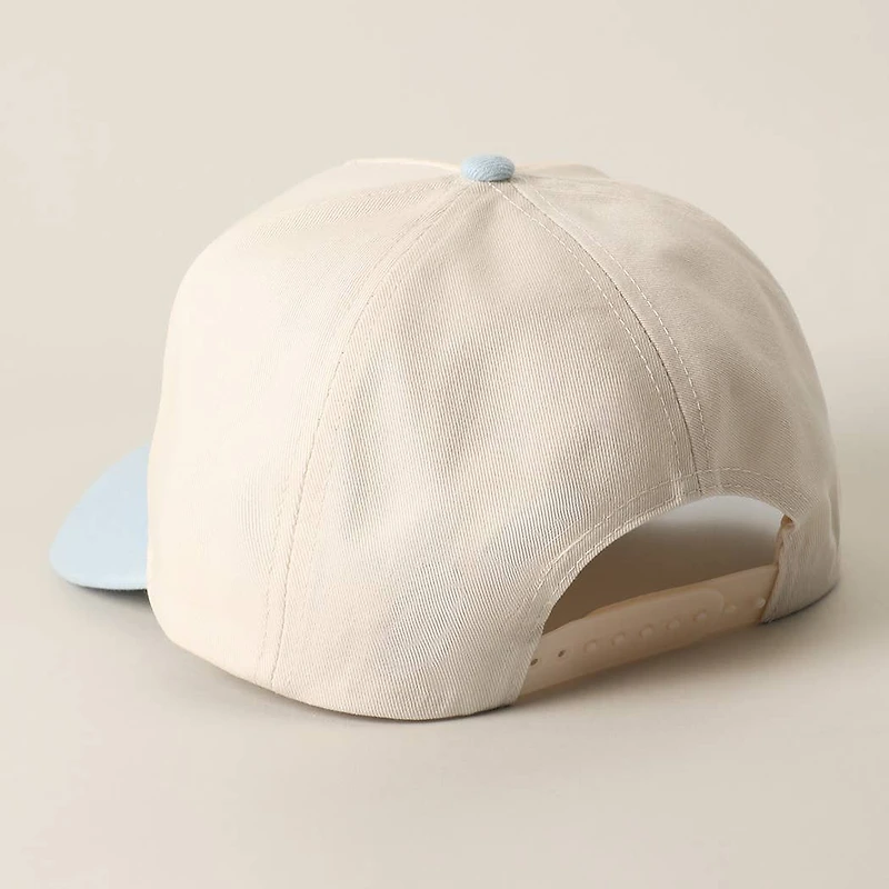 USA Flag Patch Denim Two-Tone Trucker Hat