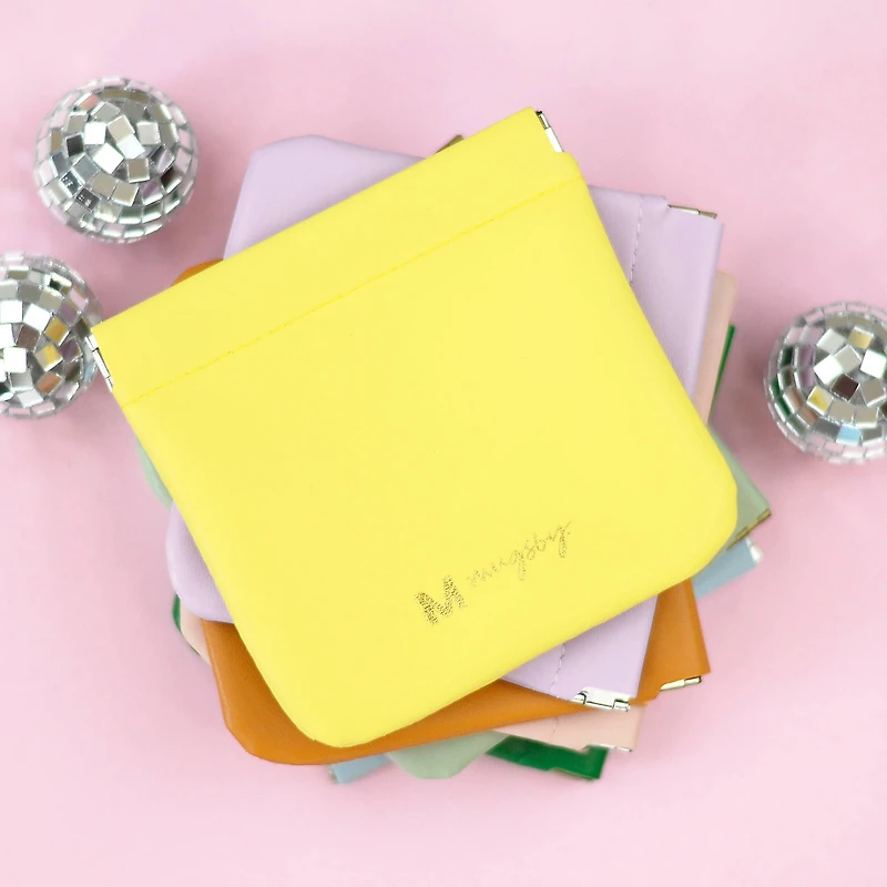 Yellow Squeeze Coin Purse Wallet