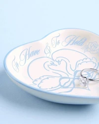 White To Have & To Hold Ring Tray