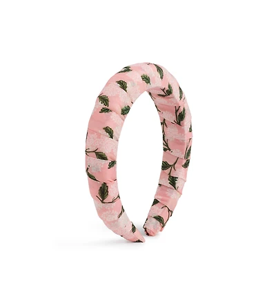 Pink Hydrangea Wrapped Headband