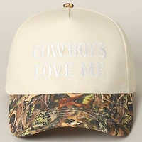 Cowboy Love Me Embroidery Camo