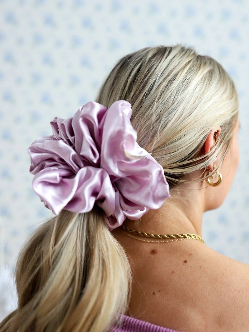 Lavender Jumbo Sleep Silk Scrunchie