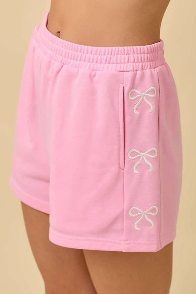 Pink Bow Shorts