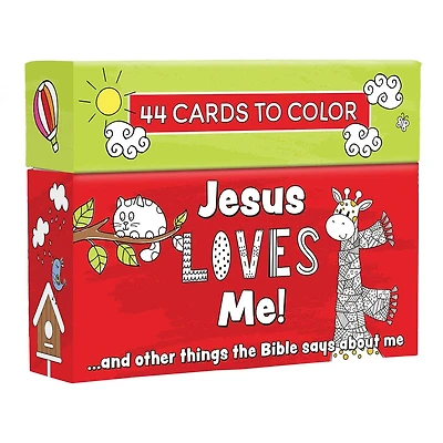 Coloring Cards Jesus Loves Me Kids