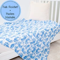 A Peony For Your Thoughts Baby Swaddle Blanket