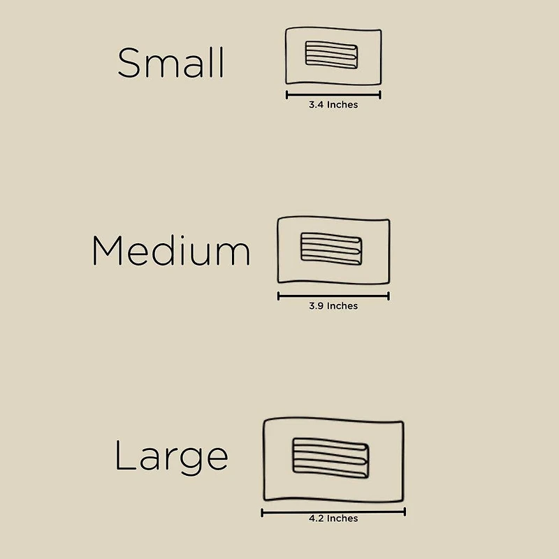 Pinkmas Med. Rectangle Flat Clip