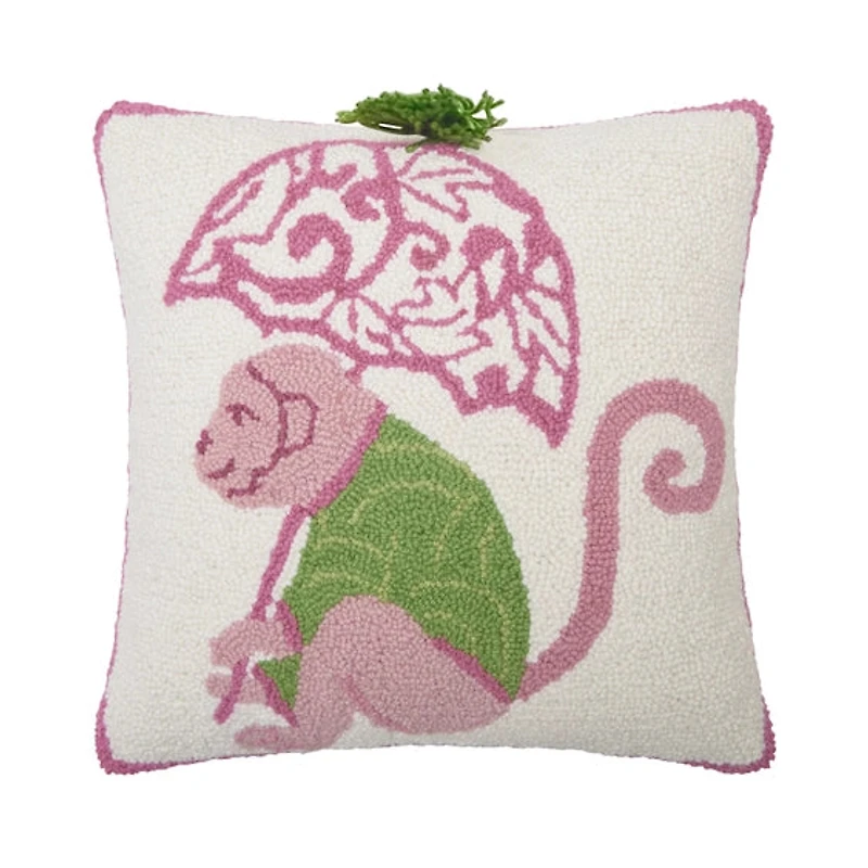 Chinoiserie Monkey Hook Pillow