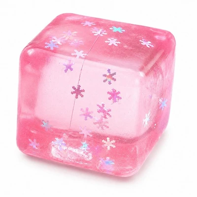 Pink Star Glitter Cube Squishy