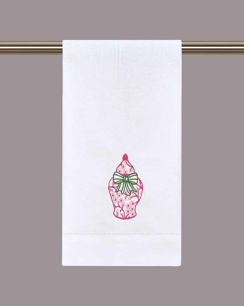 Pink Chinoiserie Guest Towel