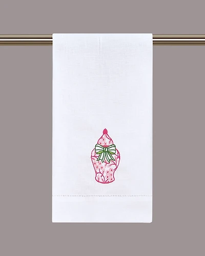 Pink Chinoiserie Guest Towel