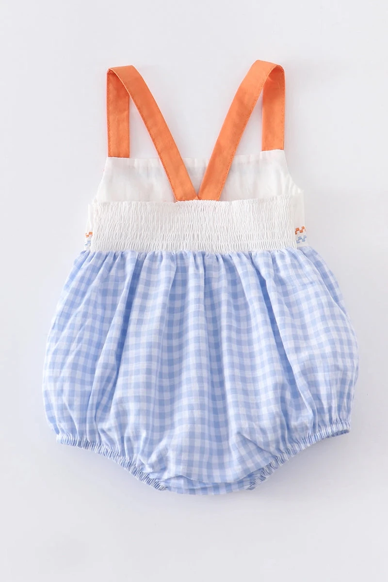 Blue Plaid Easter Rabbit Boy