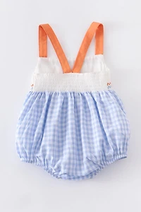 Blue Plaid Easter Rabbit Boy
