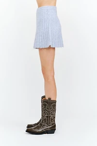 Maude Blue Knit Skirt