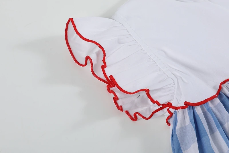Red & White Blue Flutter Girls