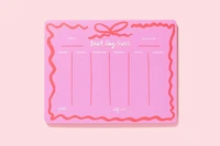 Weekly Desk Planner "Best Day Ever"