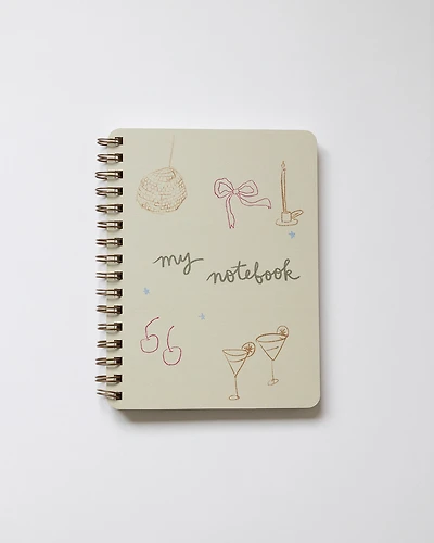 Disco Bow Spiral Notebook