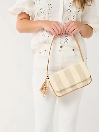 Blue & White Stripe Shoulder Purse