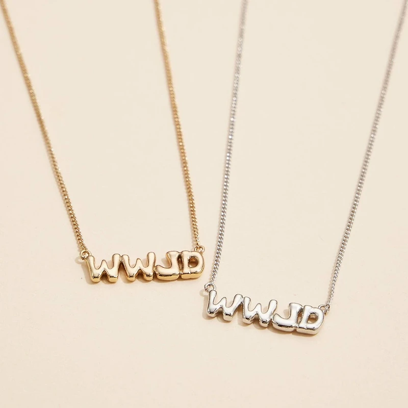 WWJD 18K Gold Necklace