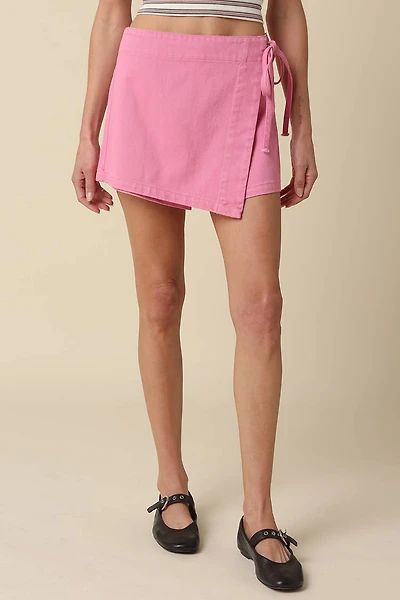 Pink Wrap Skort